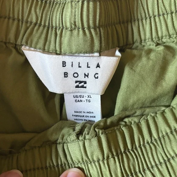 Billabong Olive Green Women's Shorts - Picture 2 of 5